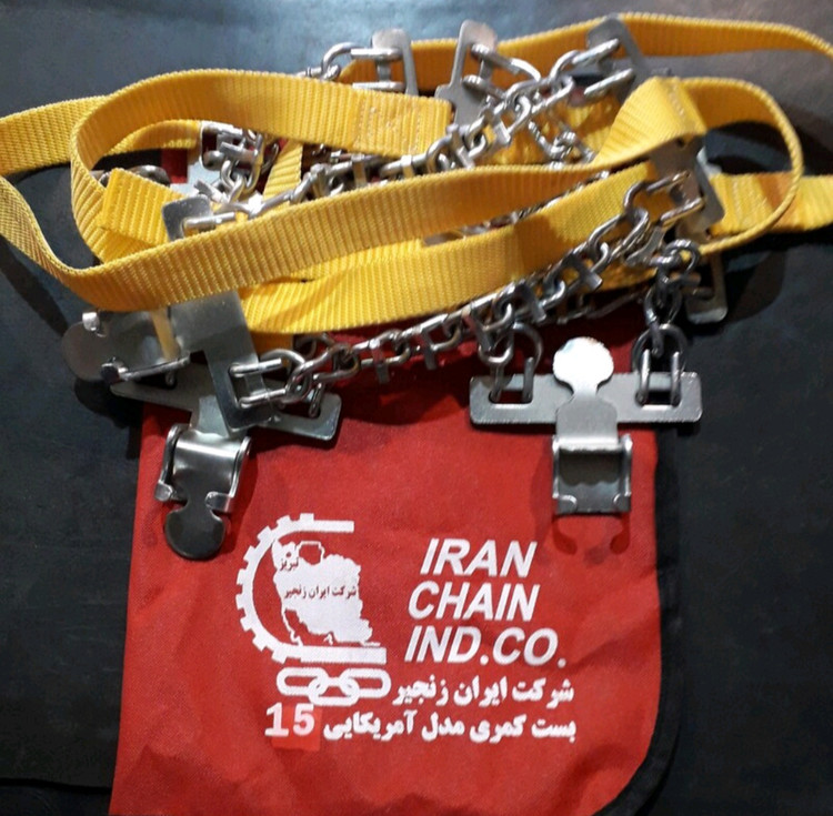 زنجیر چرخ فولادی رینگ اسپورت و فابریک آلومینیومی سایز 15 ایران زنجیر